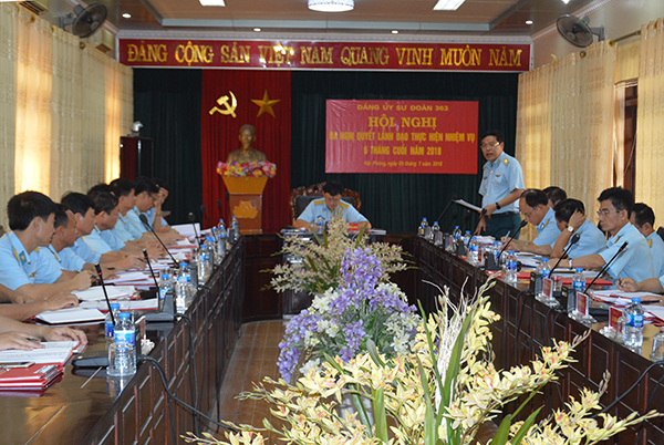 Đảng ủy Sư đoàn 363 ra nghị quyết lãnh đạo thực hiện nhiệm vụ 6 tháng cuối năm 2018