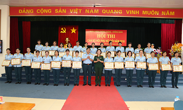 Quân chủng PK-KQ bế mạc Hội thi “Cán bộ hội phụ nữ giỏi năm 2018”