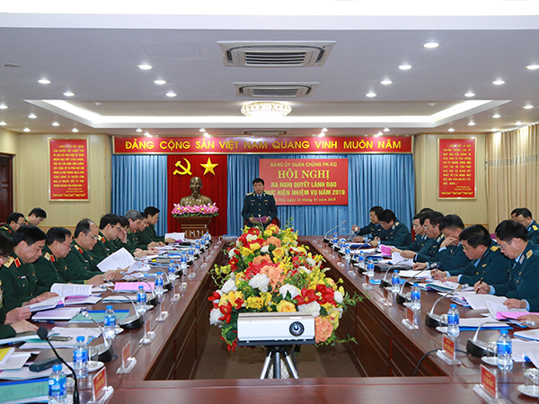 Đảng ủy Quân chủng PK-KQ ra nghị quyết lãnh đạo thực hiện nhiệm vụ năm 2019