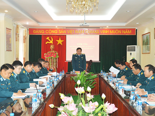 Quân chủng Phòng không - Không kiểm tra và chúc tết Học viện PK-KQ