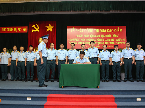 Cục Chính trị Quân chủng PK-KQ phát động thi đua cao điểm “75 ngày hành động sáng tạo, quyết thắng”