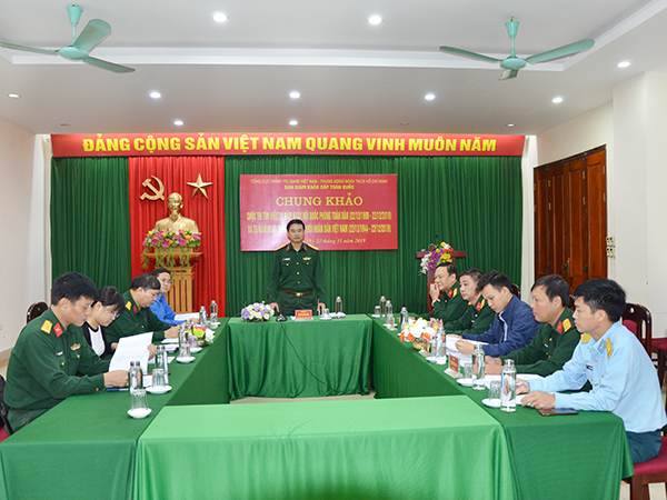 Chấm chung khảo Cuộc thi tìm hiểu 30 năm ngày hội Quốc phòng toàn dân và 75 năm ngày Thành lập QĐND Việt Nam