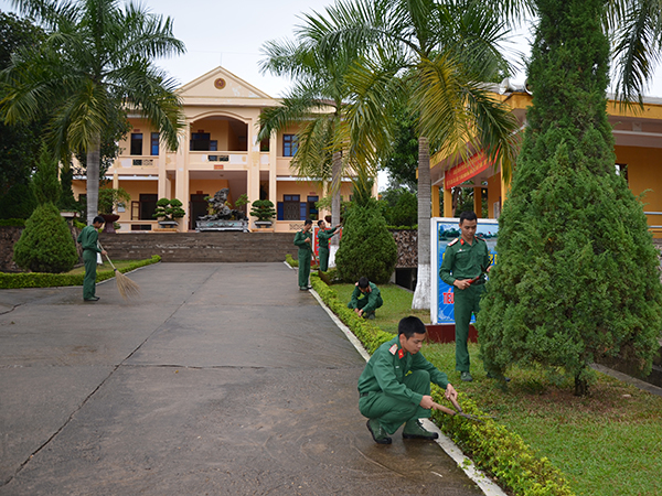 Cảnh quan đơn vị đẹp như công viên
