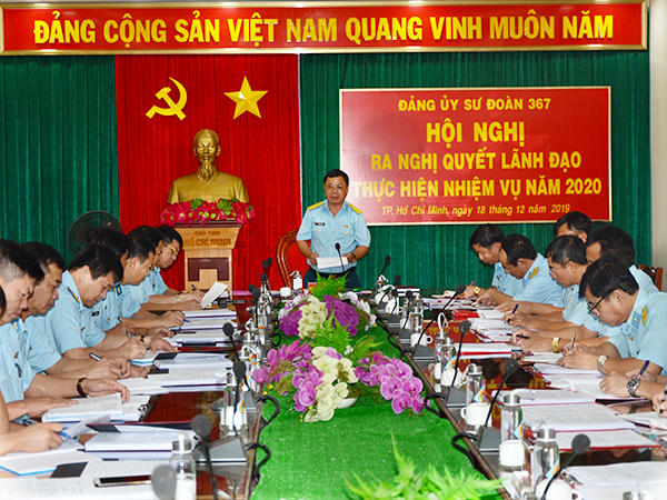 Đảng ủy Sư đoàn 367 và Sư đoàn 370 ra nghị quyết lãnh đạo thực hiện nhiệm vụ năm 2020