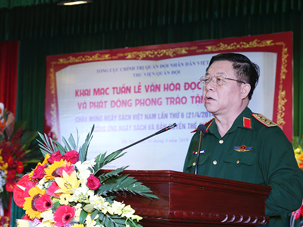 Tổng cục Chính trị khai mạc tuần lễ văn hóa đọc năm 2019 và phát động phong trào tặng sách