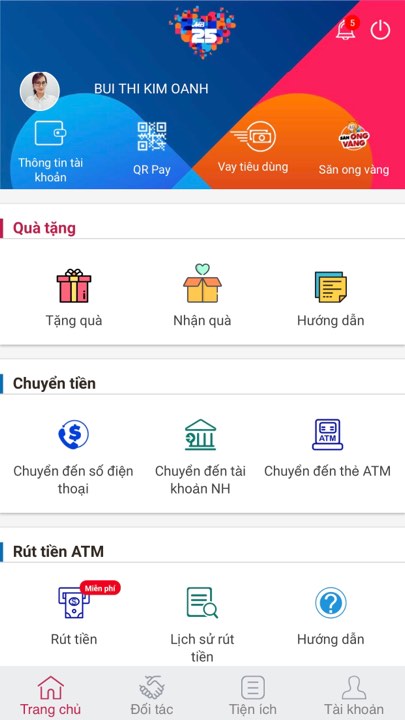 Chuyển và nhận tiền trong 1 giây với App MBBank