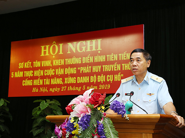 Cục Chính trị Phòng không - Không quân sơ kết, tôn vinh, khen thưởng điển hình tiên tiến 5 năm thực hiện Cuộc vận động “Phát huy truyền thống, cống hiến tài năng, xứng danh Bộ đội Cụ Hồ” (2014-2019)