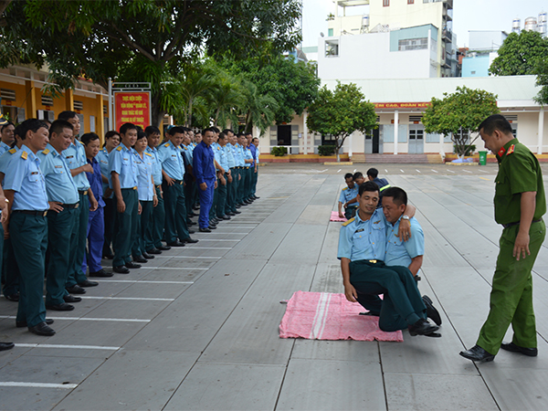 Kho K334 tổ chức tập huấn phòng cháy chữa cháy năm 2019