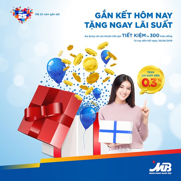 MB Bank: Lãi suất hấp dẫn từ chương trình gửi tiền tiết kiệm 