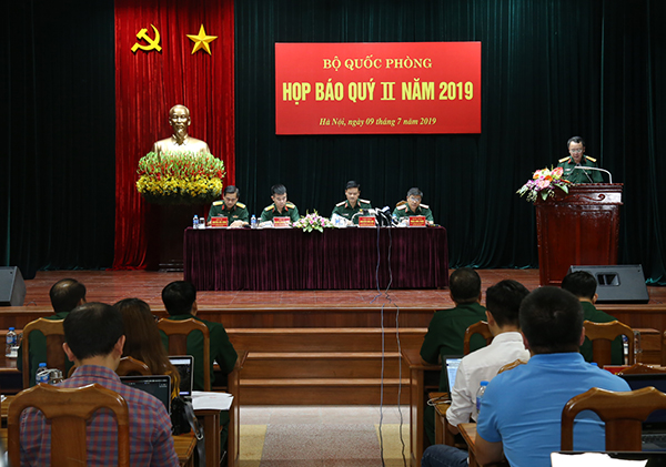 Bộ Quốc phòng tổ chức họp báo Quý II năm 2019