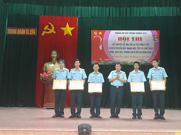 Đoàn Cơ sở Trung đoàn 274 tổ chức Hội thi kể chuyện và làm video clip về học tập và làm theo Bác Hồ