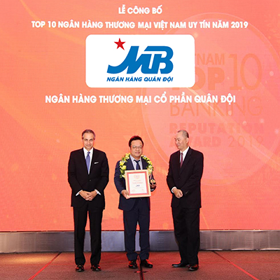 MB lọt Top 5 Ngân hàng thương mại Việt Nam uy tín năm 2019