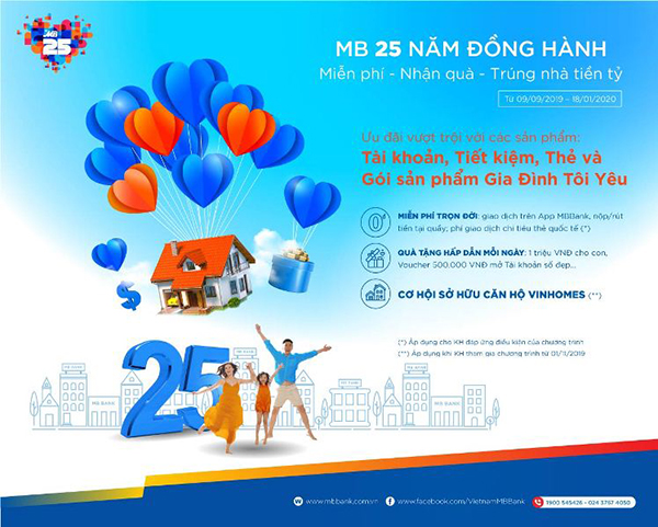 MB ưu đãi trúng nhà tiền tỷ