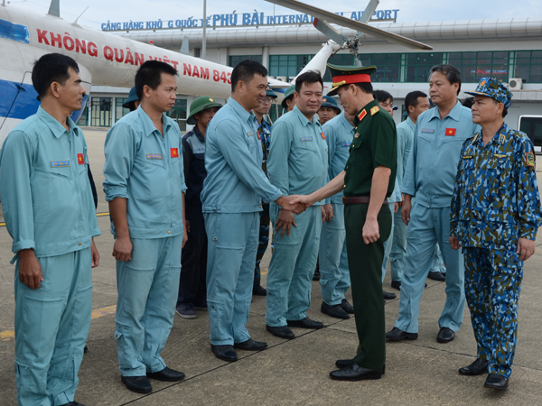 Bộ Quốc phòng kiểm tra công tác cứu hộ, cứu nạn Sư đoàn 372