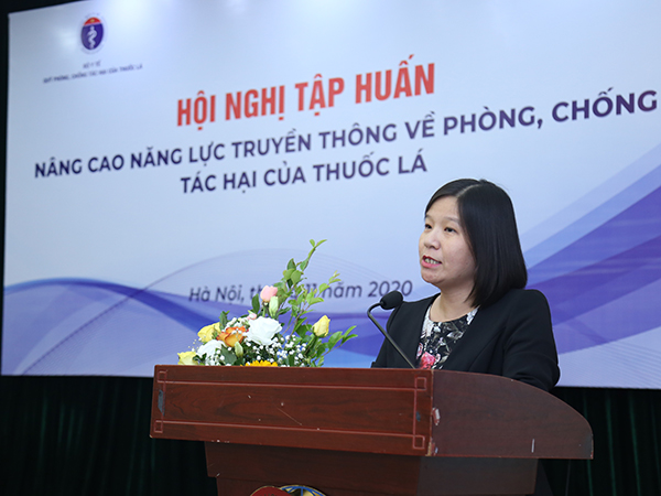Hội nghị tập huấn về nâng cao năng lực truyền thông về Phòng, chống tác hại của thuốc lá