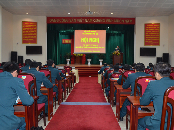 Quân chủng Phòng không - Không quân phê duyệt kế hoạch Sản xuất - Kỹ thuật - Tài chính - Xã hội năm 2021