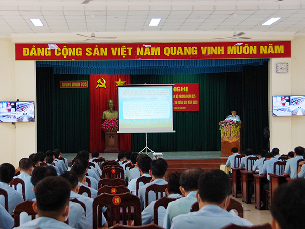 Sư đoàn 370 tổ chức tập huấn cán bộ Trung đoàn 935 và Tiểu đoàn huấn luyện năm 2020