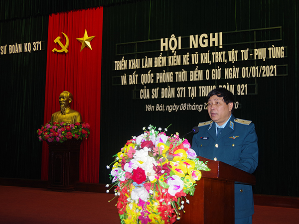 Sư đoàn 371 triển khai làm điểm về công tác kiểm kê tại Trung đoàn 921