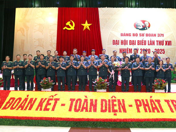 Đảng bộ Sư đoàn 371 tổ chức thành công Đại hội đại biểu lần thứ XVI, nhiệm kỳ 2020 - 2025