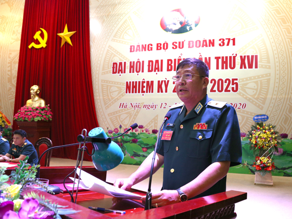 Đảng bộ Sư đoàn 371 tổ chức thành công Đại hội đại biểu lần thứ XVI, nhiệm kỳ 2020 - 2025