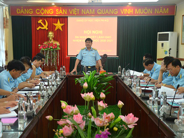 Đảng ủy Học viện Phòng không - Không quân ra Nghị quyết lãnh đạo nhiệm vụ năm học 2020 - 2021