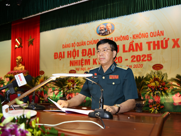 Khai mạc Đại hội đại biểu Đảng bộ Quân chủng Phòng không - Không quân lần thứ X, nhiệm kỳ 2020-2025
