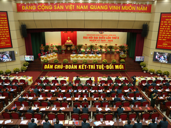 Khai mạc Đại hội đại biểu Đảng bộ Quân chủng Phòng không - Không quân lần thứ X, nhiệm kỳ 2020-2025