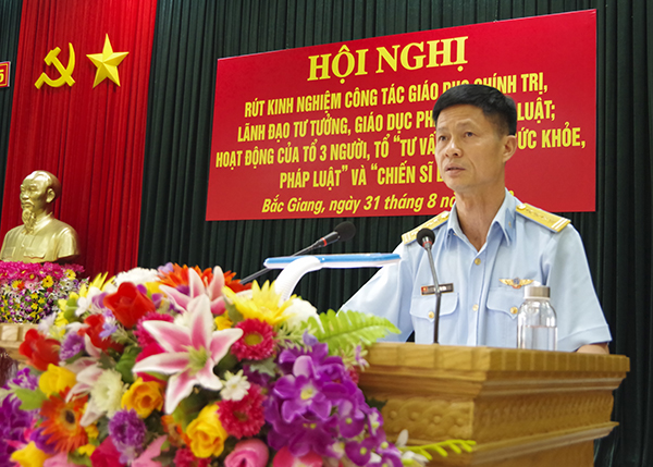 Sư đoàn 365 rút kinh nghiệm công tác giáo dục chính trị, lãnh đạo tư tưởng, giáo dục pháp luật, kỷ luật