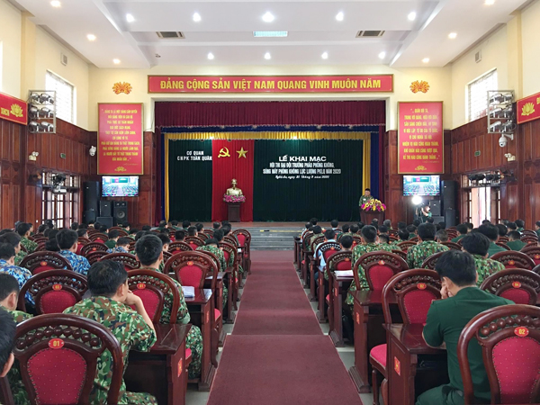 Khai mạc Hội thi Đại đội trưởng pháo phòng không và súng máy phòng không lực lượng Phòng không lục quân năm 2020