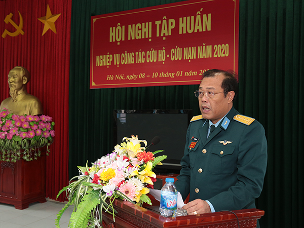 Quân chủng Phòng không - Không quân tập huấn công tác cứu hộ - cứu nạn năm 2020