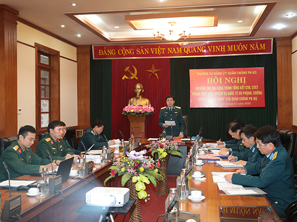 Nghiệm thu hai công trình tổng kết công tác đảng, công tác chính trị trong thực hiện nhiệm vụ quốc tế và phòng, chống “diễn biến hòa bình”