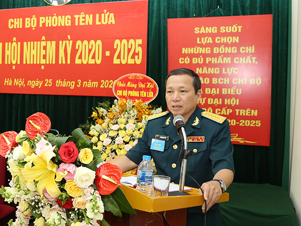 Chi bộ Phòng Tên lửa đại hội nhiệm kỳ 2020 - 2025