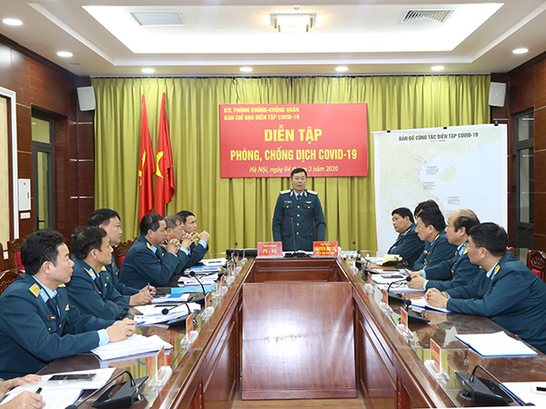 Bộ Quốc phòng tổ chức diễn tập phòng, chống dịch Covid-19