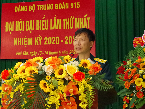 Trung đoàn 915 tổ chức Đại hội đại biểu Đảng bộ lần thứ I, nhiệm kỳ 2020-2025