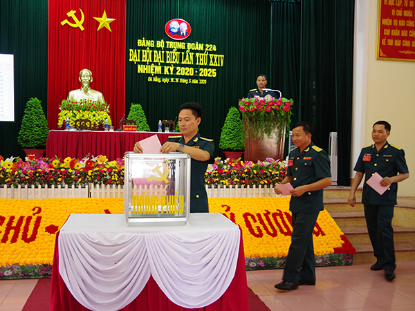 Đảng bộ Trung đoàn 224 tổ chức Đại hội nhiệm kỳ 2020-2025