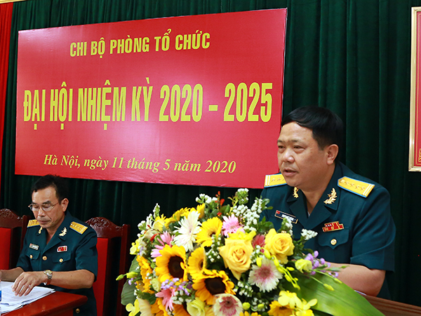 Chi bộ Phòng Tổ chức Quân chủng Phòng không-Không quân tổ chức Đại hội nhiệm kỳ 2020 - 2025