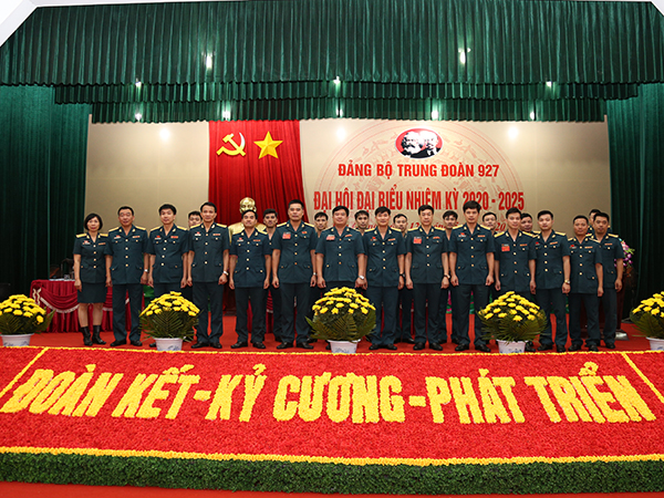 Đảng bộ Trung đoàn 927 tổ chức Đại hội đại biểu nhiệm kỳ 2020 - 2025