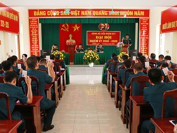 Đảng bộ Tiểu đoàn Vận tải 577 tổ chức Đại hội đại biểu nhiệm kỳ 2020 - 2025