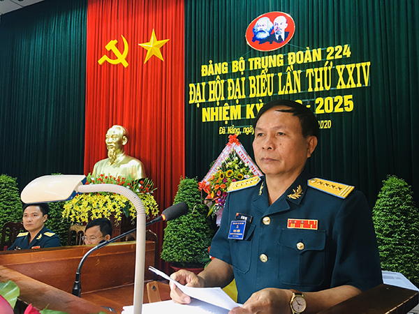 Đảng bộ Trung đoàn 224 tổ chức Đại hội nhiệm kỳ 2020-2025
