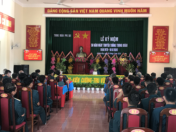 Trung đoàn Pháo phòng không 591 kỷ niệm 50 năm Ngày truyền thống