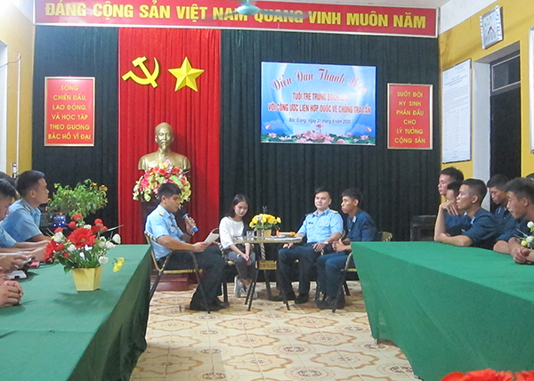 Diễn đàn thanh niên “Tuổi trẻ Trung đoàn 228 với công ước Liên hợp quốc về chống tra tấn”