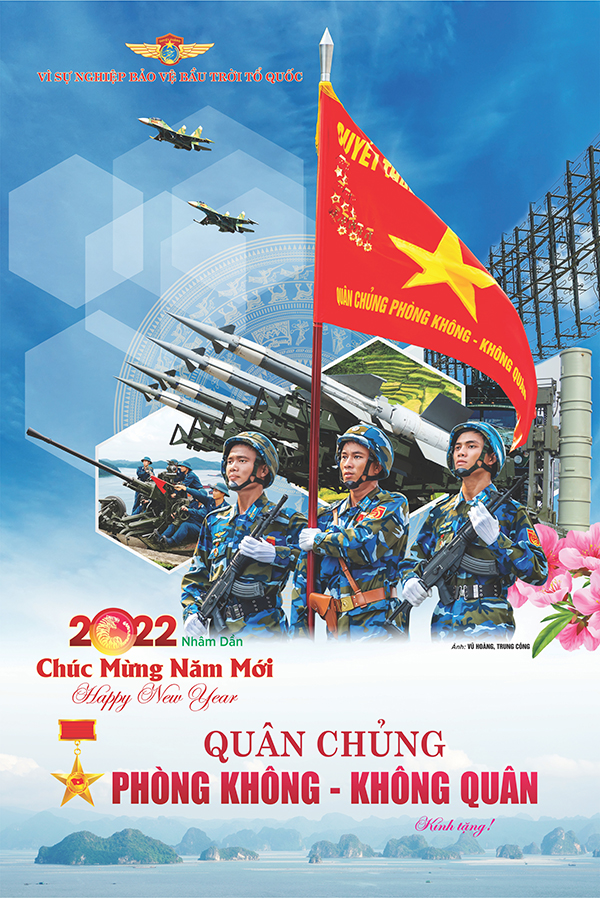 Báo Phòng không-Không quân giới thiệu mẫu Lịch Xuân Nhân Dần-2022