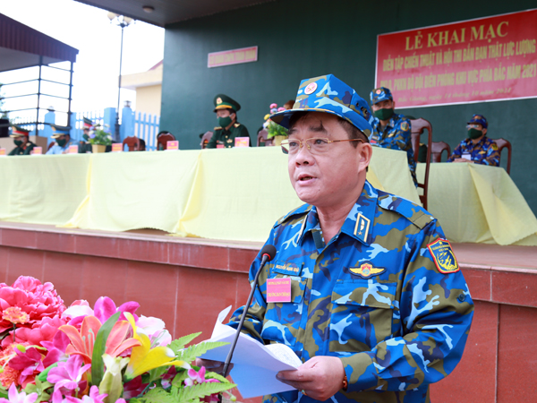 Khai mạc Diễn tập chiến thuật, hội thi bắn đạn thật các lực lượng Phòng không lục quân, Phòng không kiêm nhiệm Bộ đội Biên phòng Khu vực phía Bắc năm 2021