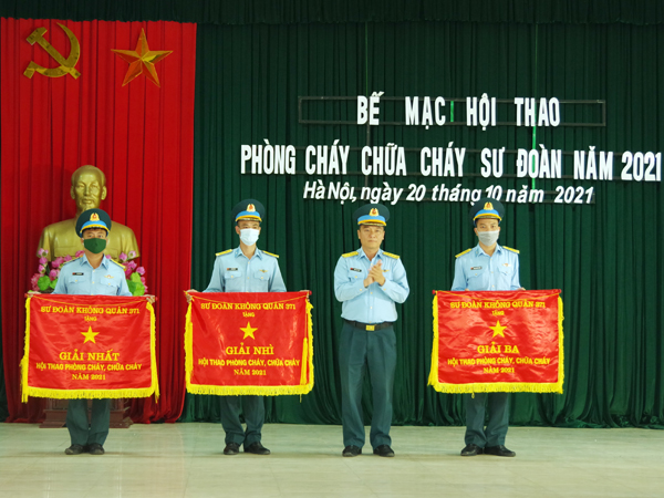 Sư đoàn 371 tổ chức Hội thao phòng cháy chữa cháy năm 2021