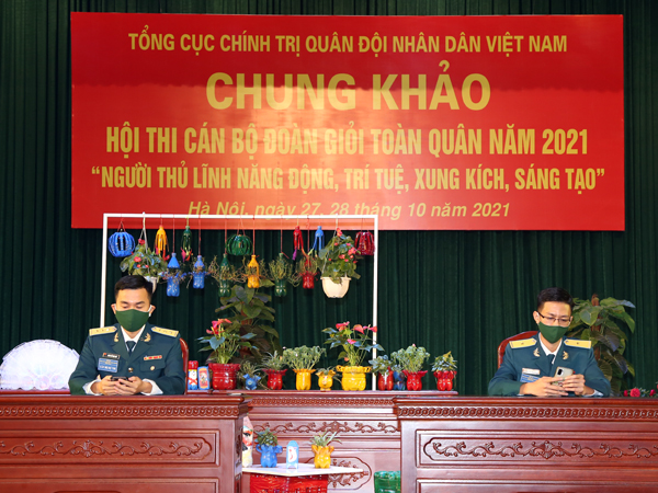 Tổng cục Chính trị khai mạc vòng chung khảo Hội thi Cán bộ Đoàn giỏi toàn quân năm 2021