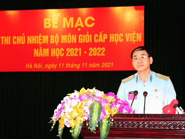 Học viện Phòng không - Không quan tổ chức thi chủ nhiệm bộ môn giỏi năm học 2021-2022