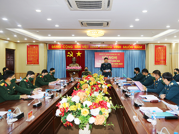 Đảng ủy Quân chủng Phòng không - Không quân ra Nghị quyết lãnh đạo thực hiện nhiệm vụ năm 2022