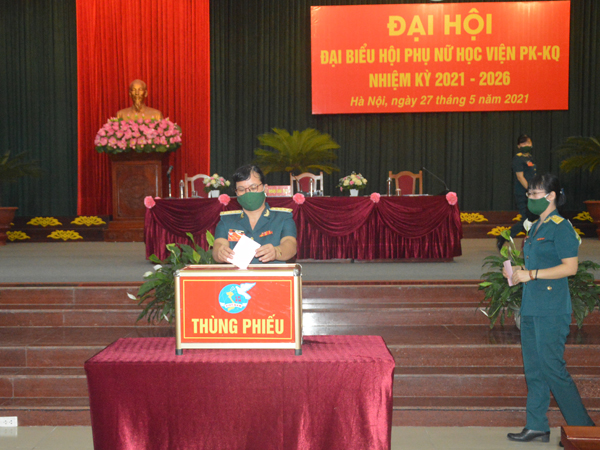 Hội Phụ nữ Học viện Phòng không - Không quân tổ chức Đại hội đại biểu nhiệm kỳ 2021-2026