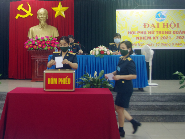 Hội Phụ nữ Trung đoàn 293 tổ chức Đại hội nhiệm kỳ 2021-2026