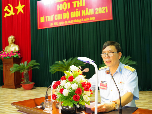 Trường Trung cấp Kỹ thuật PK-KQ tổ chức Hội thi Bí thư chi bộ giỏi năm 2021